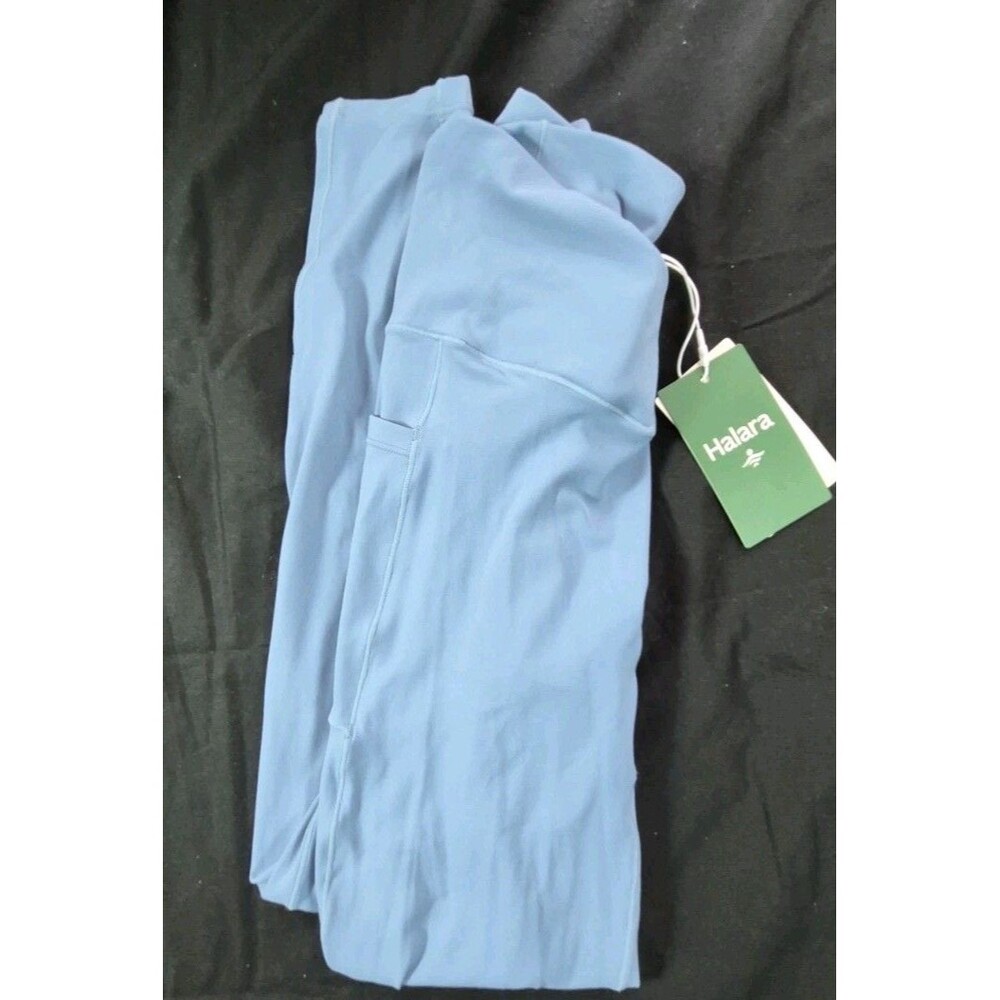 NWT Halara Softlyzero Crossover High Waisted Leggings Womens Size XS Light Blue
